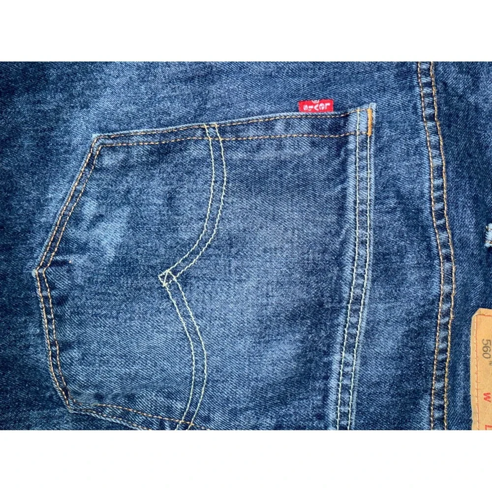 Levi's 560 Comfort Fit Relaxed Taper Jeans Men's 46x34 Blue Denim Classic